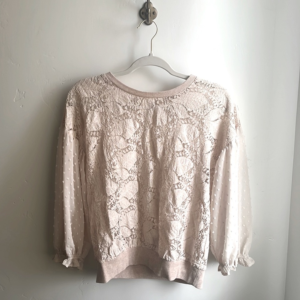 Mystree cream colored sheet top